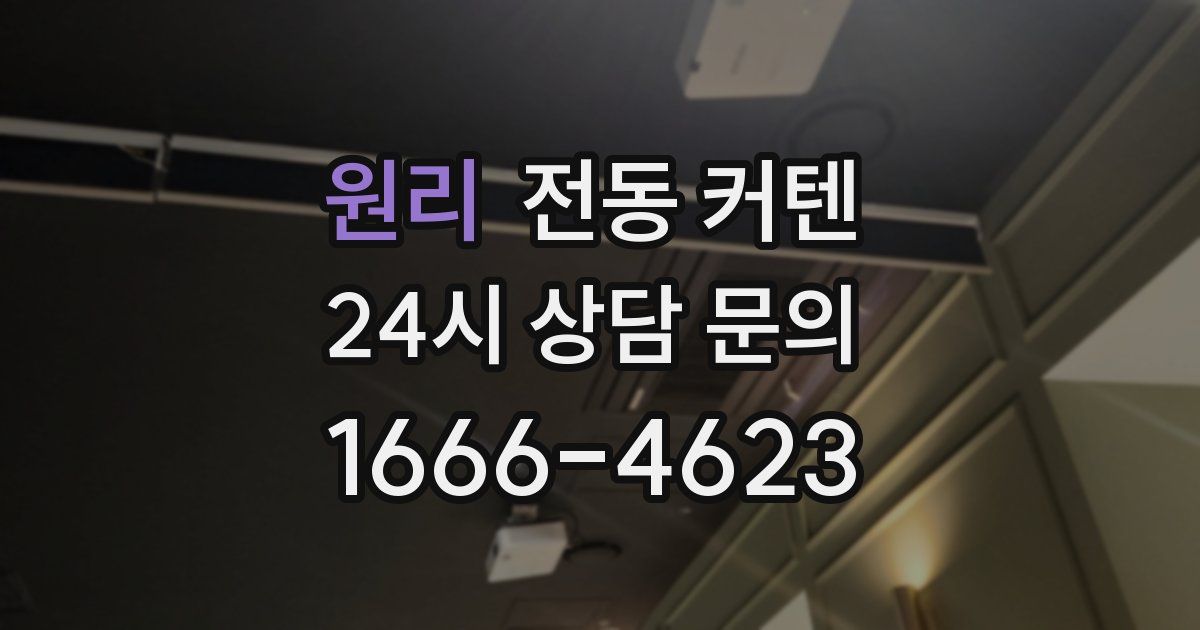 원리 전동 커텐