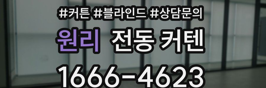 원리 전동 커텐