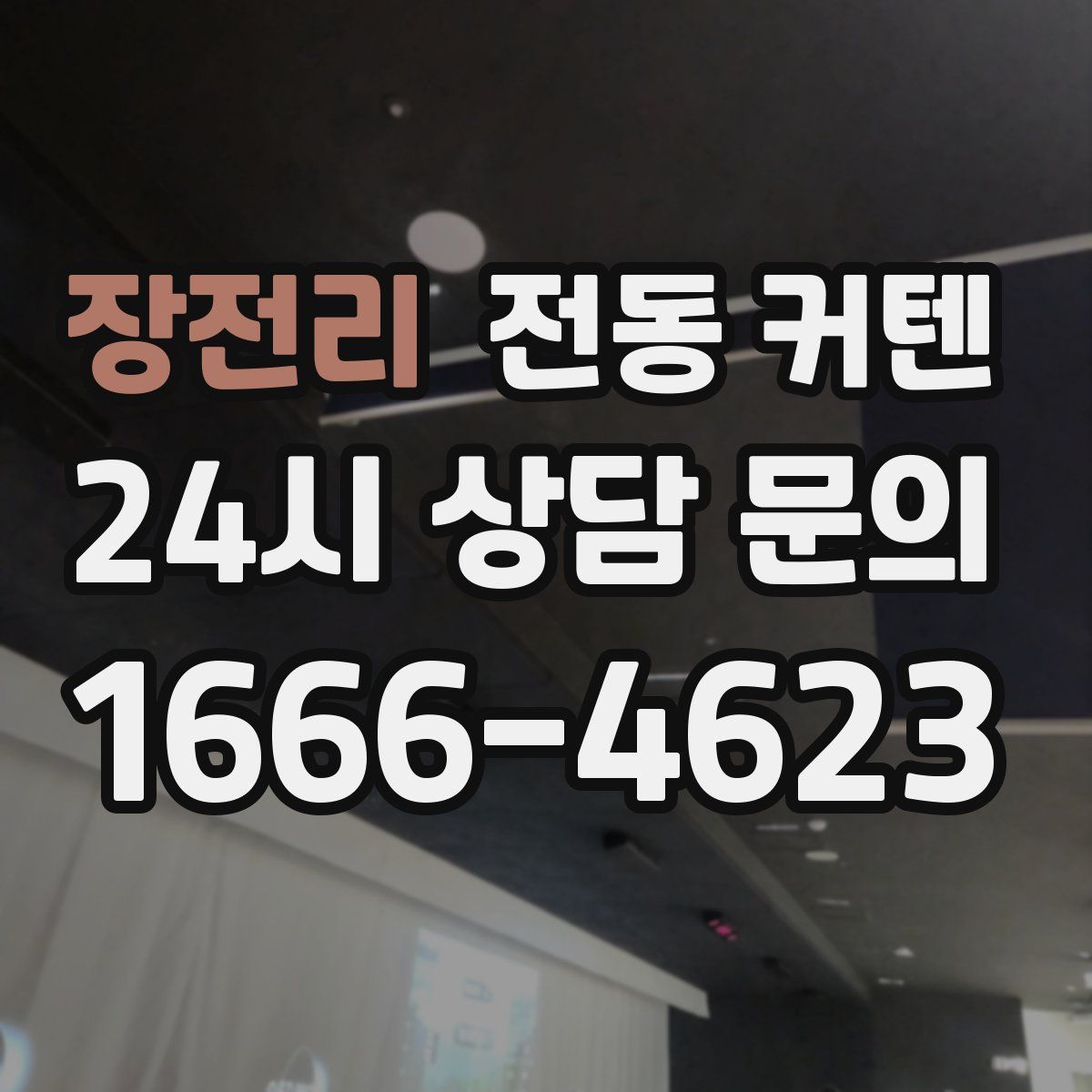 장전리 전동 커텐