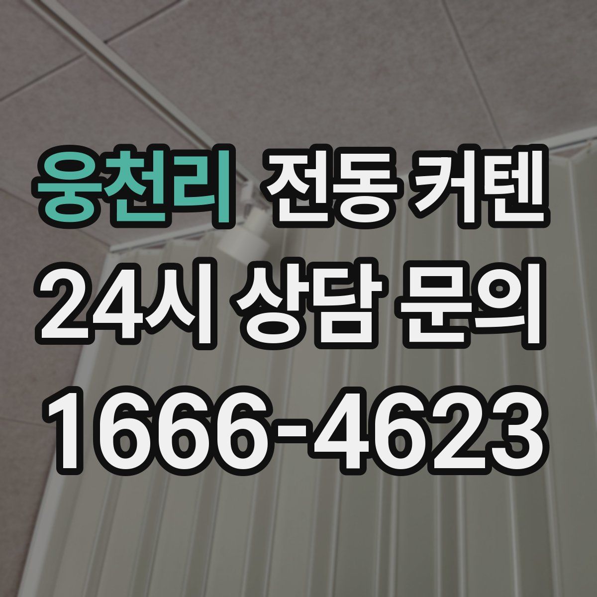 웅천리 전동 커텐