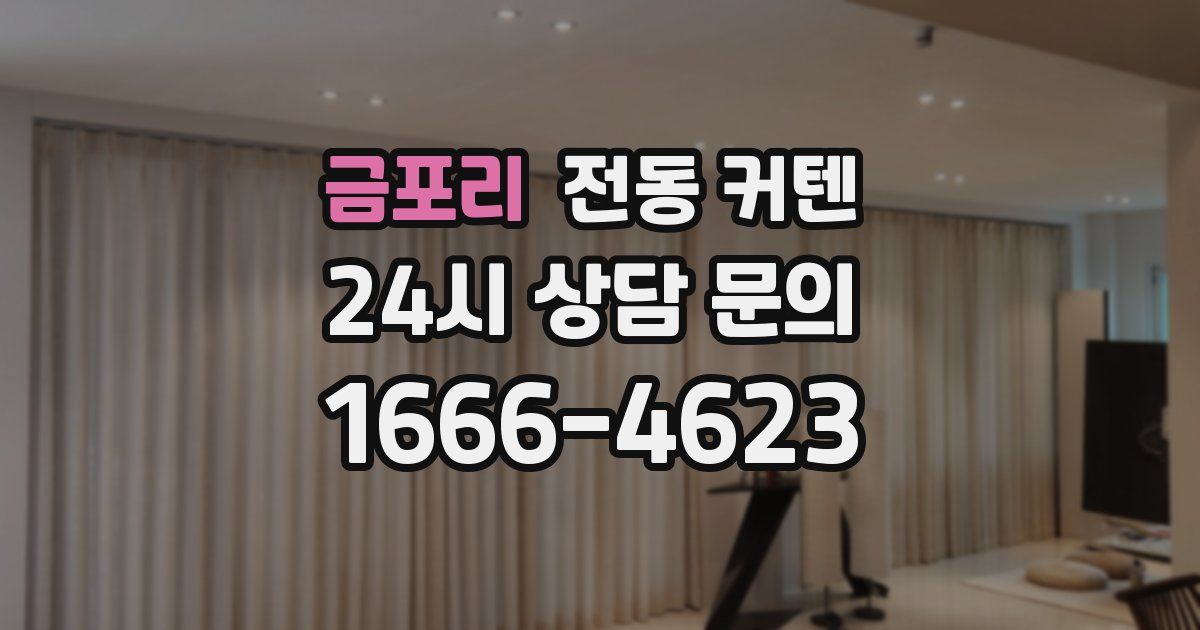 금포리 전동 커텐