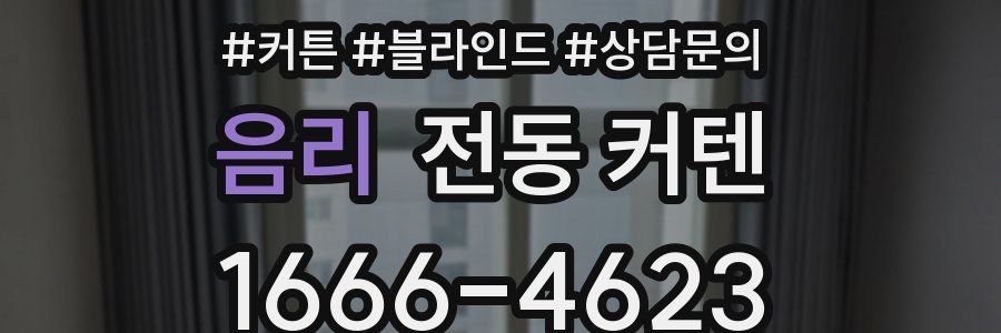 음리 전동 커텐