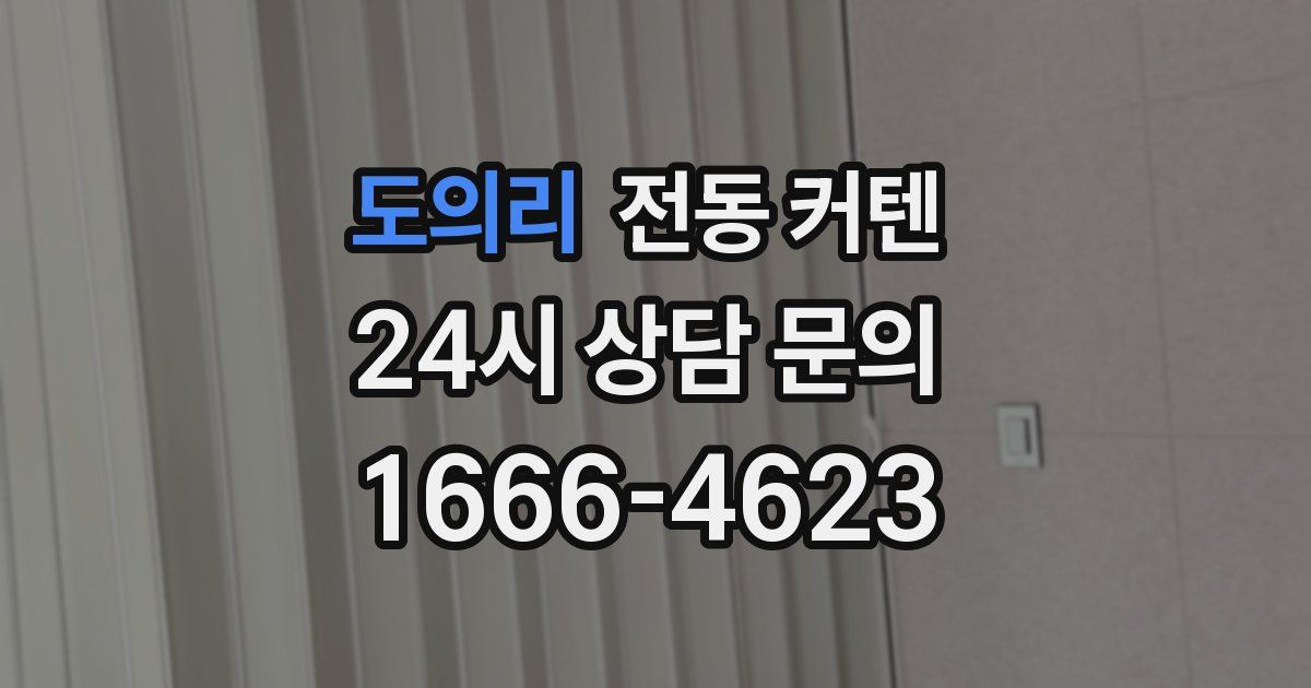도의리 전동 커텐
