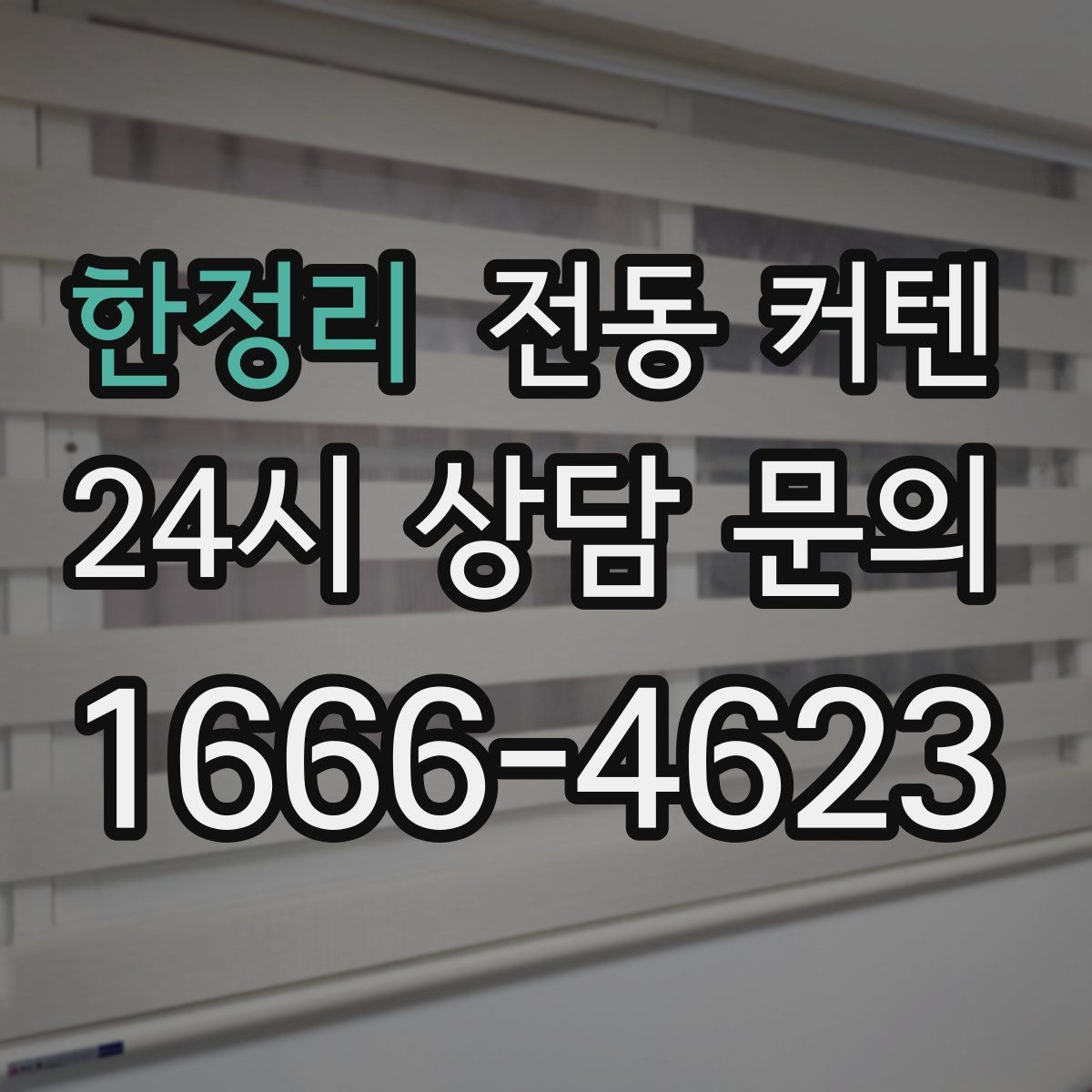 한정리 전동 커텐