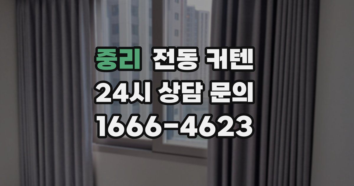 중리 전동 커텐