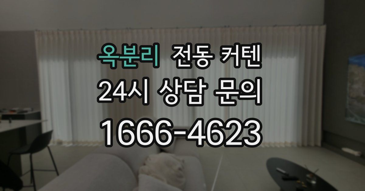 옥분리 전동 커텐