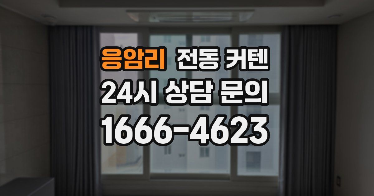 응암리 전동 커텐