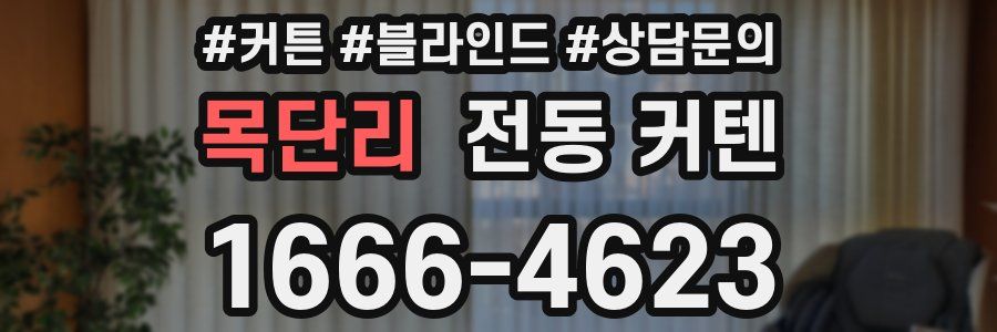 목단리 전동 커텐