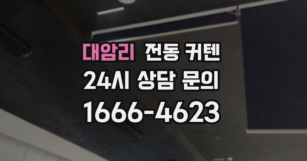 대암리 전동 커텐