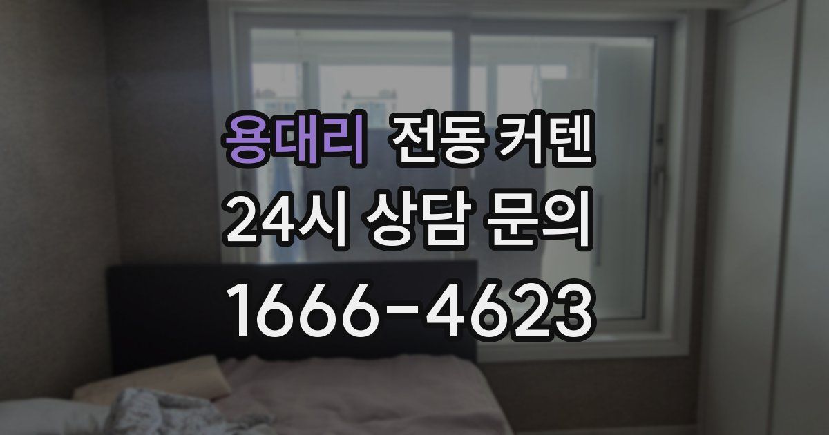 용대리 전동 커텐