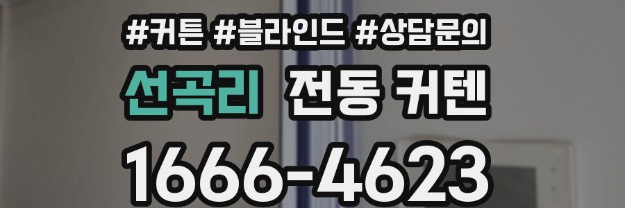 선곡리 전동 커텐