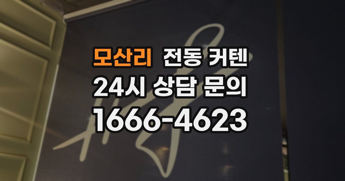 모산리 전동 커텐
