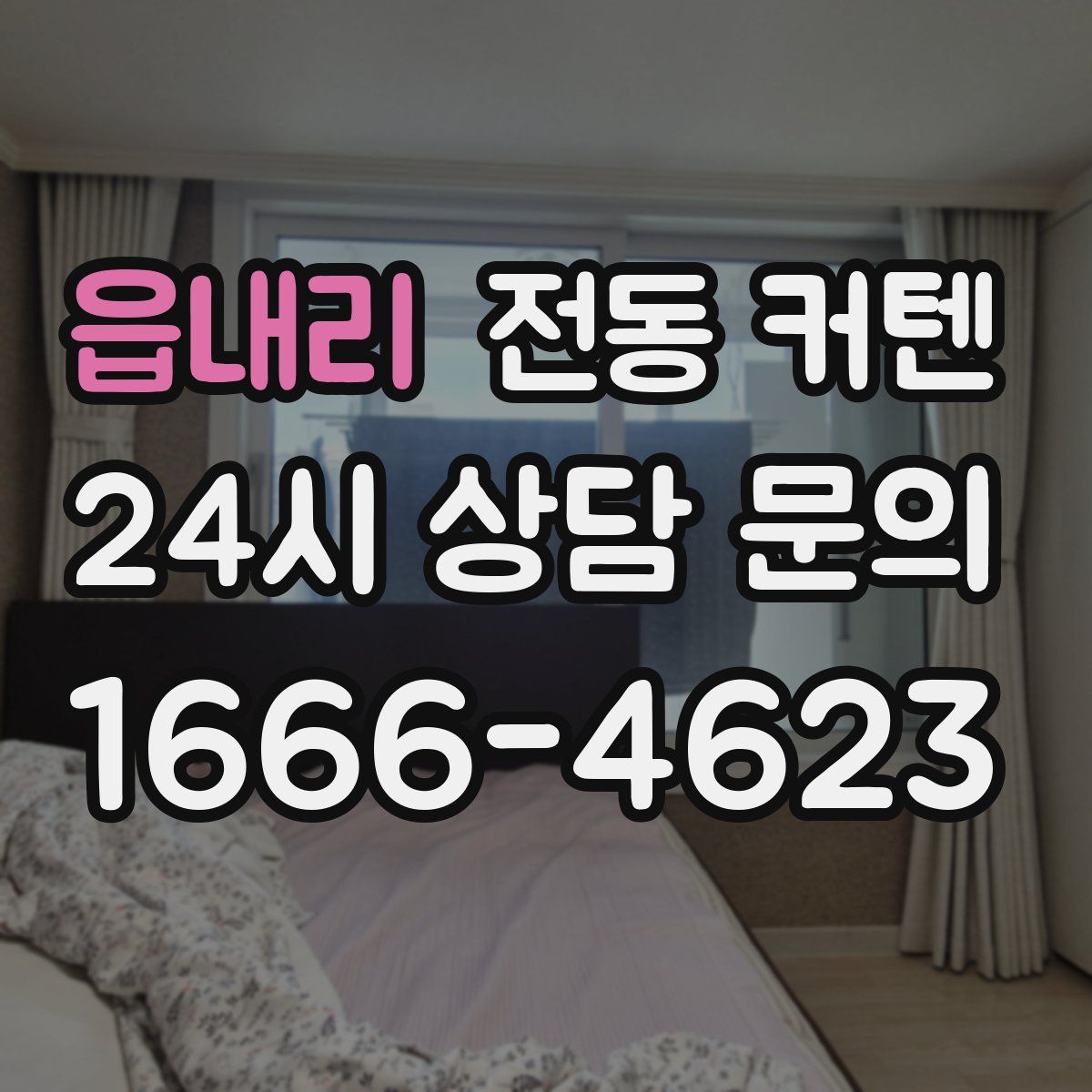 읍내리 전동 커텐
