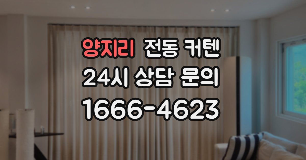 양지리 전동 커텐