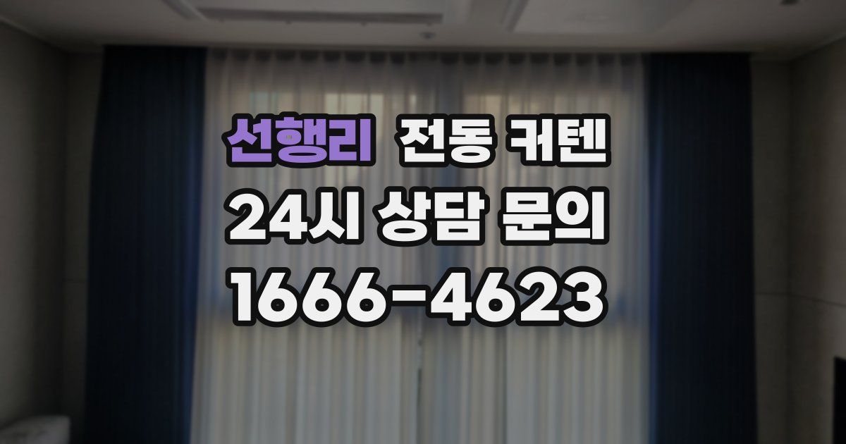 선행리 전동 커텐