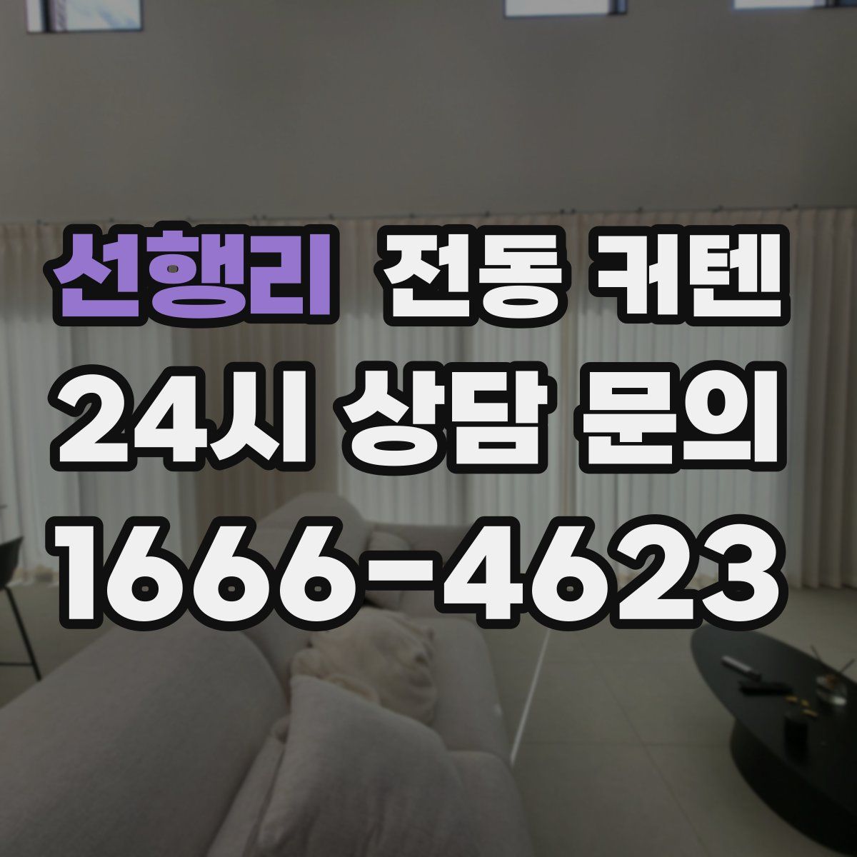 선행리 전동 커텐