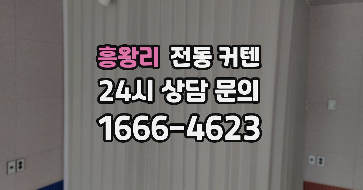흥왕리 전동 커텐