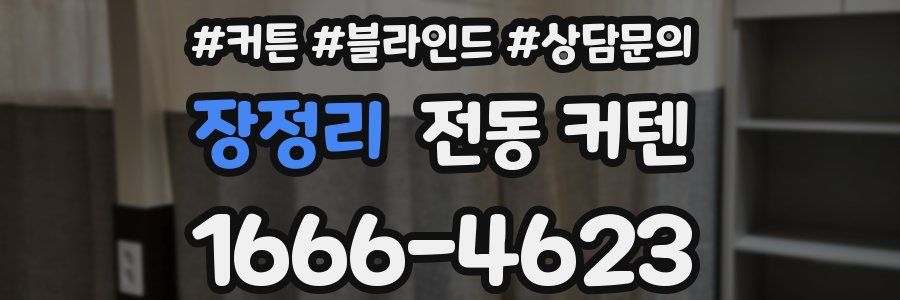 장정리 전동 커텐