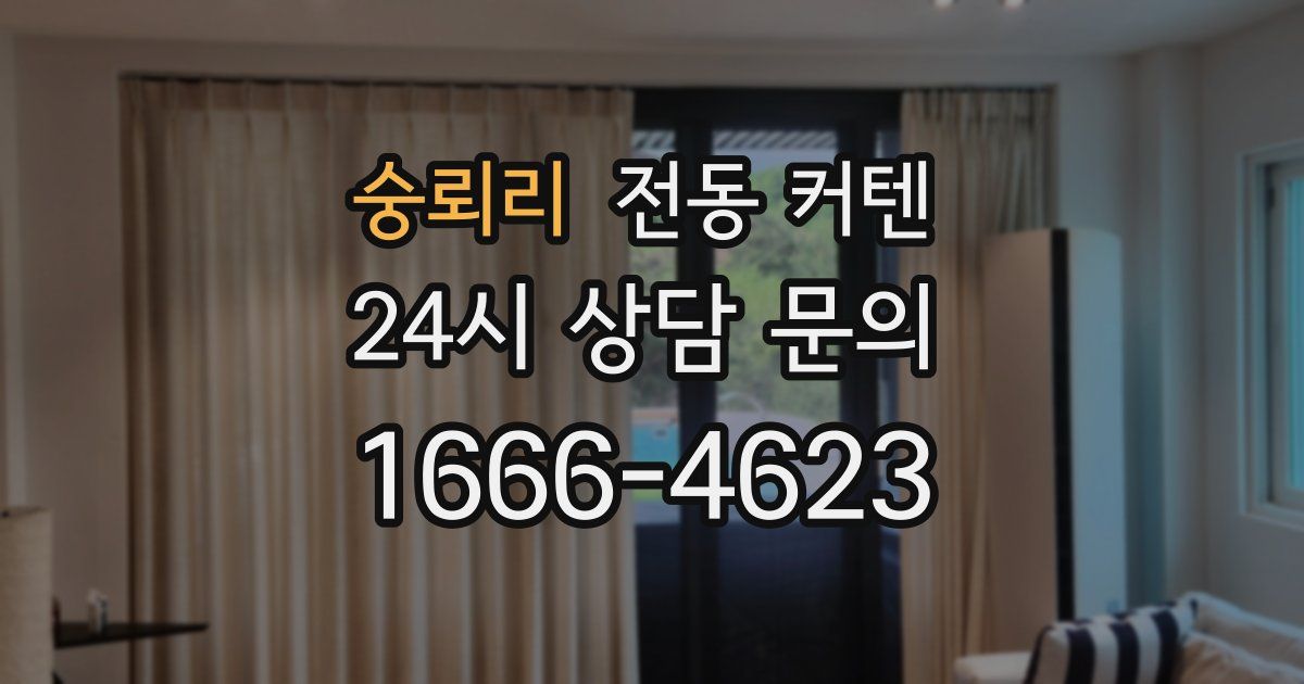 숭뢰리 전동 커텐