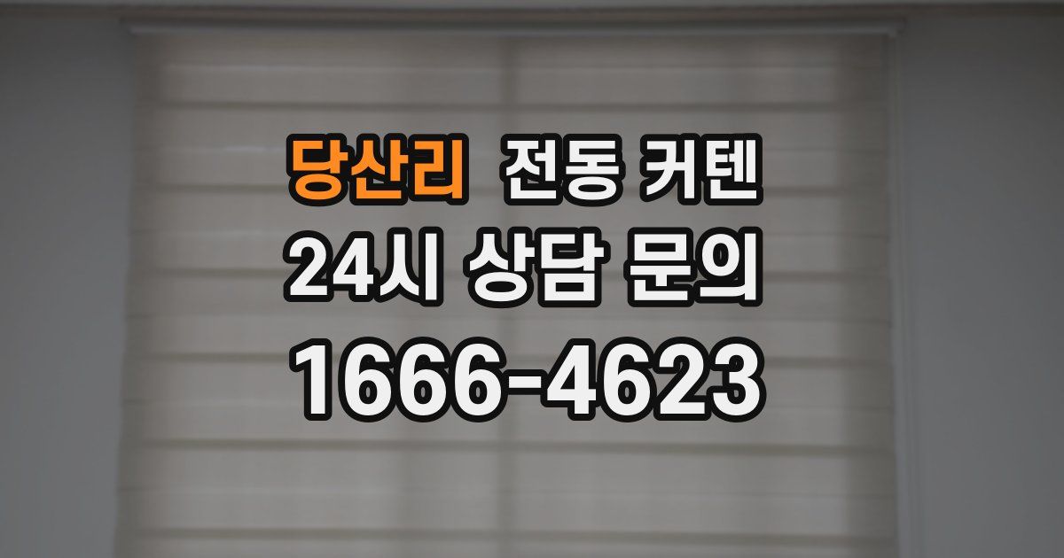 당산리 전동 커텐