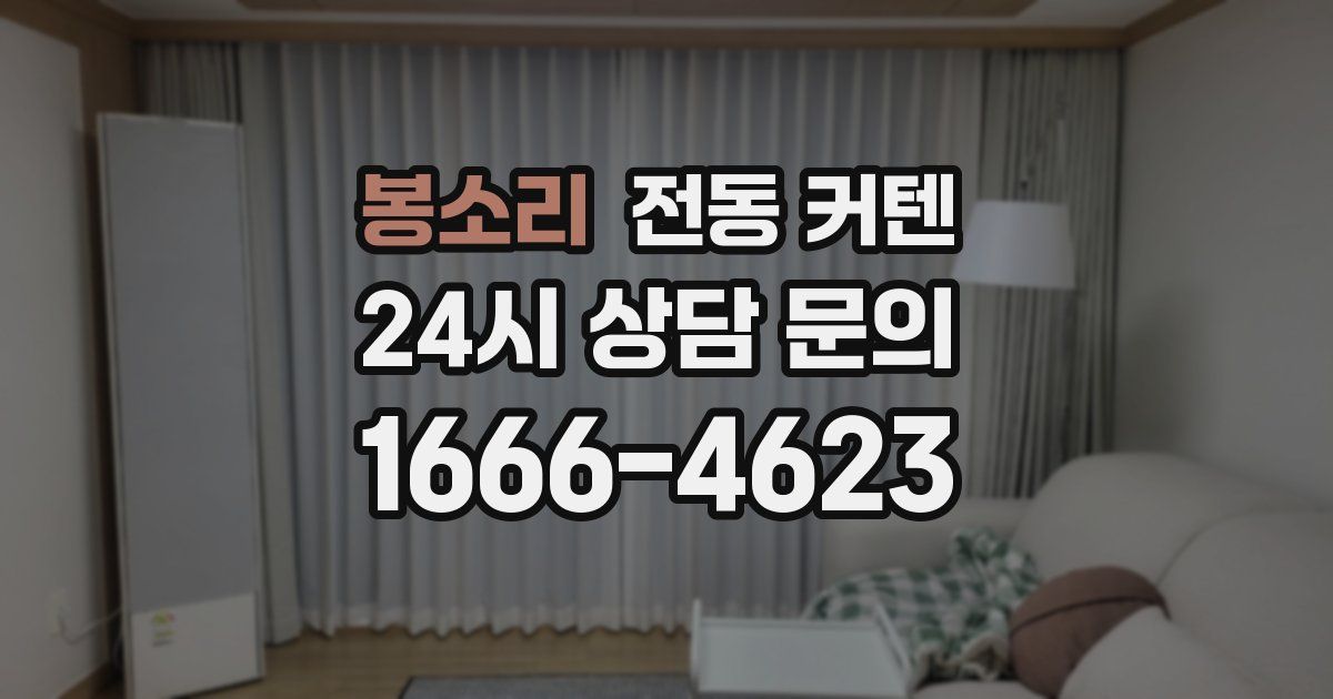 봉소리 전동 커텐