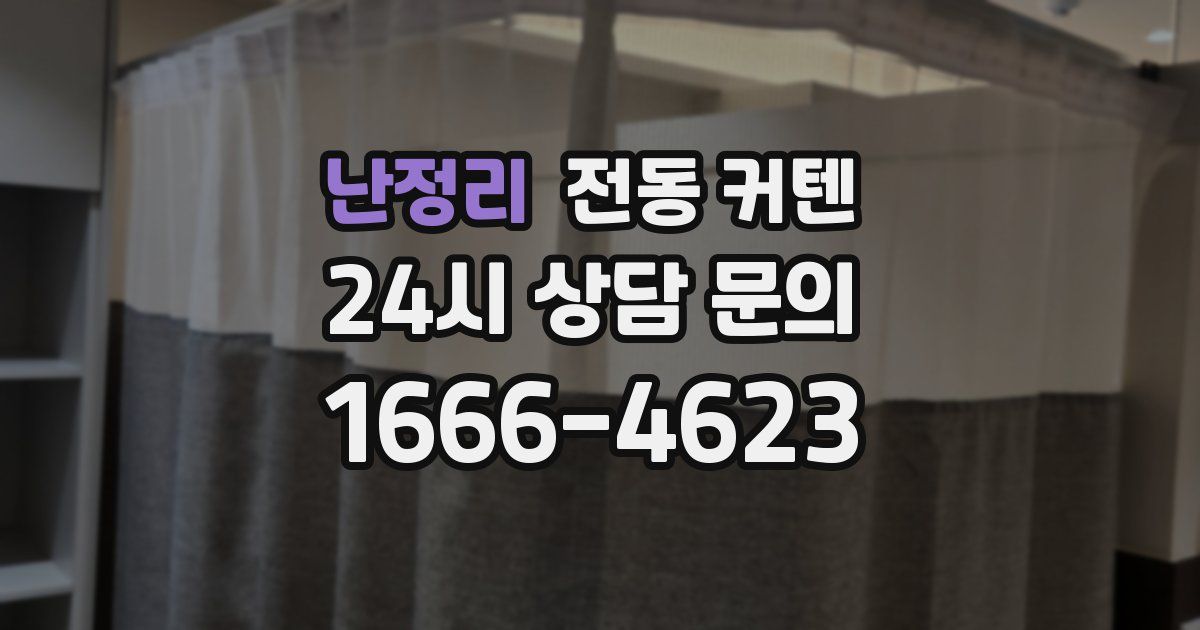 난정리 전동 커텐