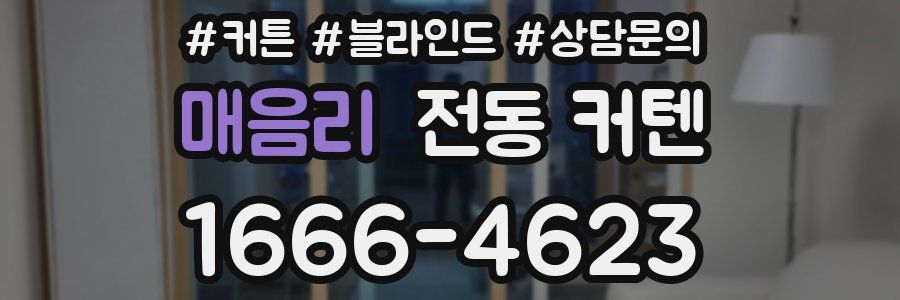 매음리 전동 커텐