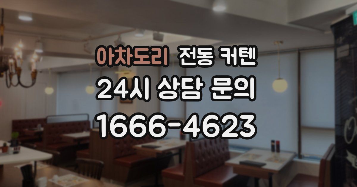 아차도리 전동 커텐