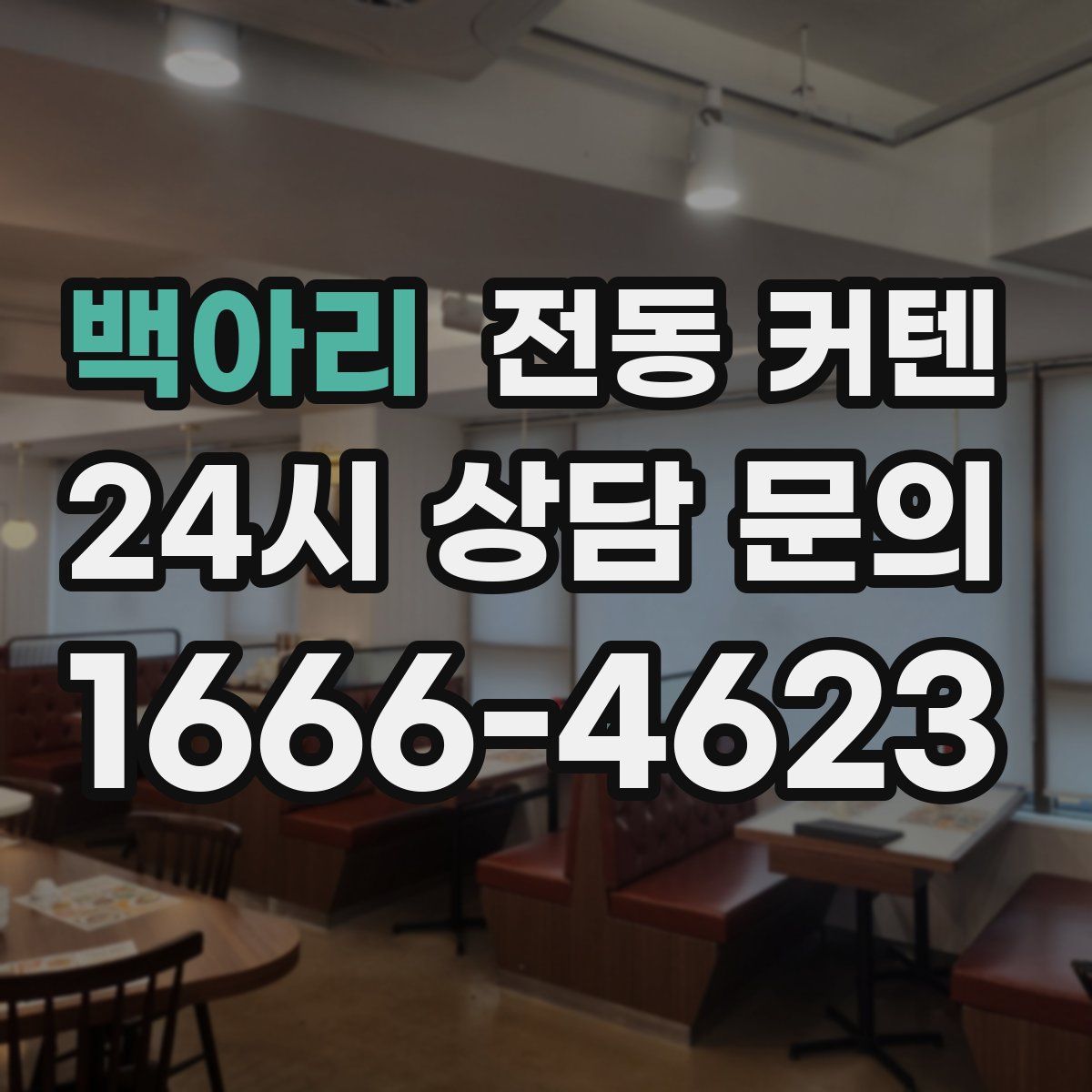 백아리 전동 커텐