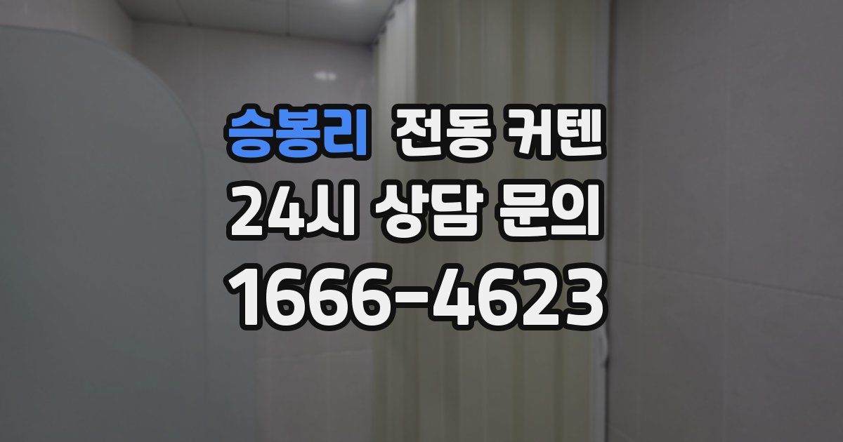 승봉리 전동 커텐