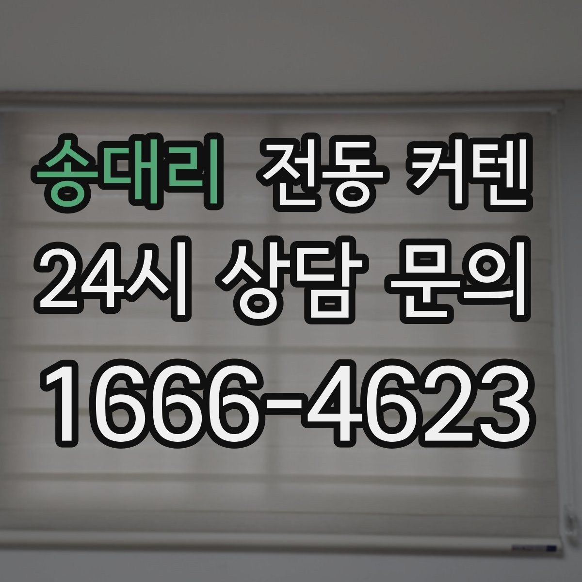 송대리 전동 커텐