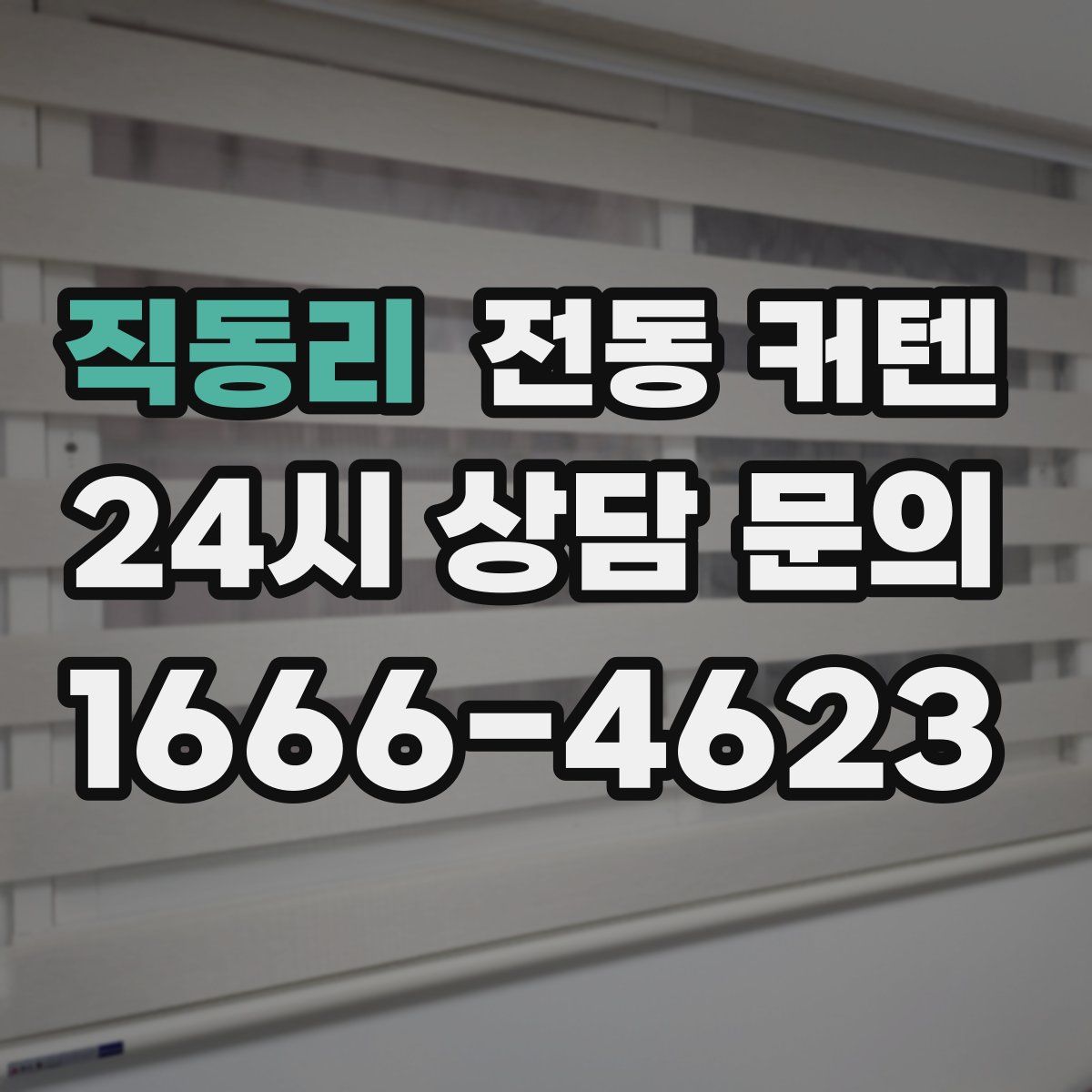 직동리 전동 커텐