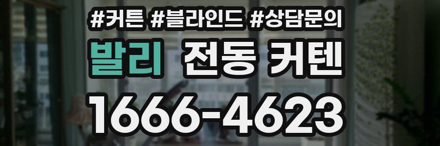 발리 전동 커텐