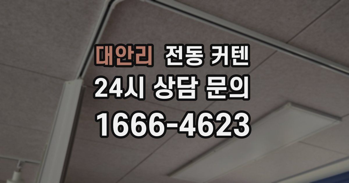 대안리 전동 커텐