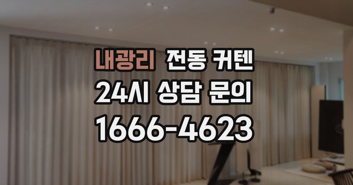 내광리 전동 커텐