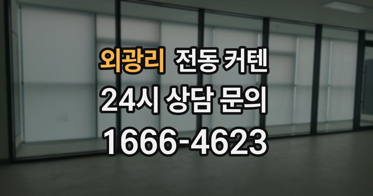 외광리 전동 커텐