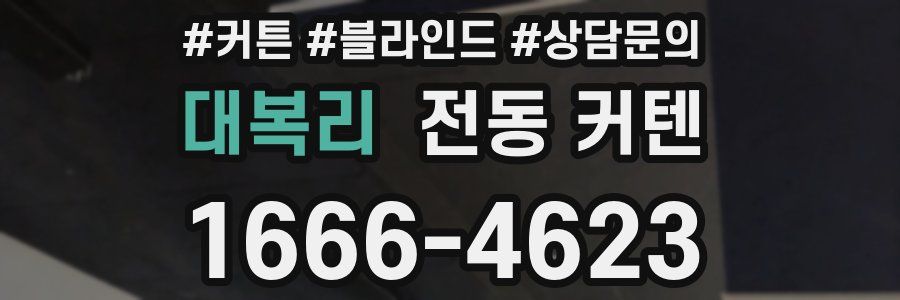 대복리 전동 커텐