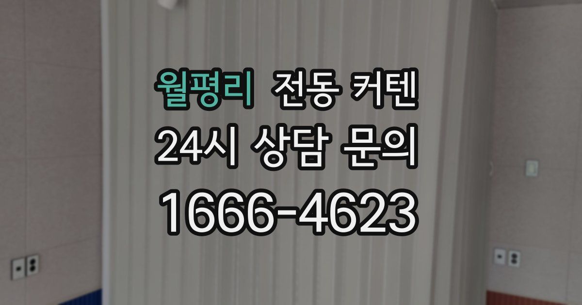월평리 전동 커텐