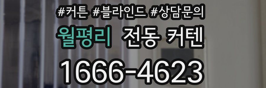 월평리 전동 커텐