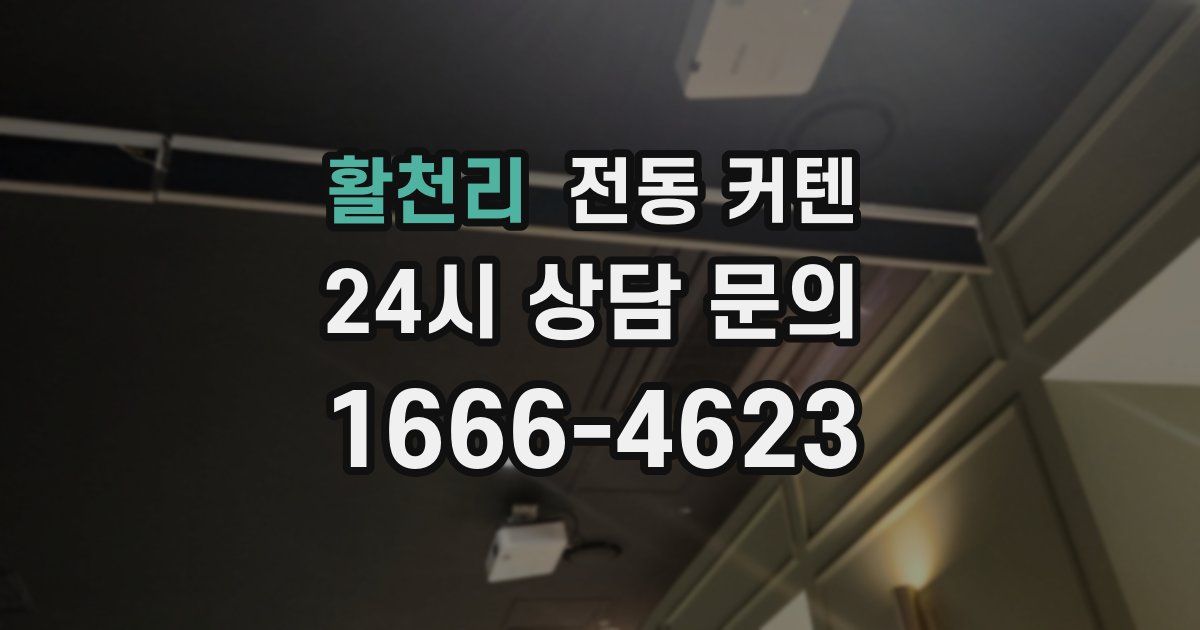 활천리 전동 커텐
