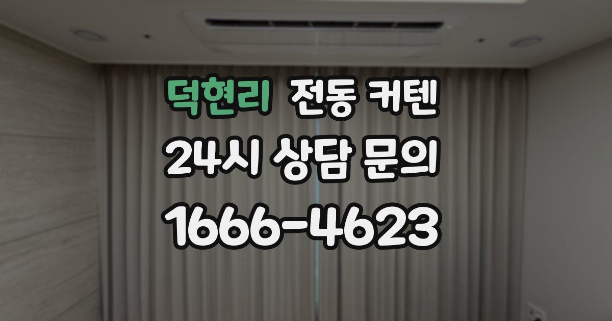 덕현리 전동 커텐