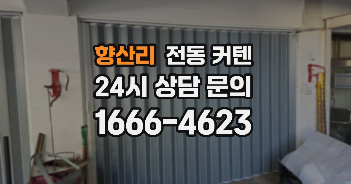 향산리 전동 커텐