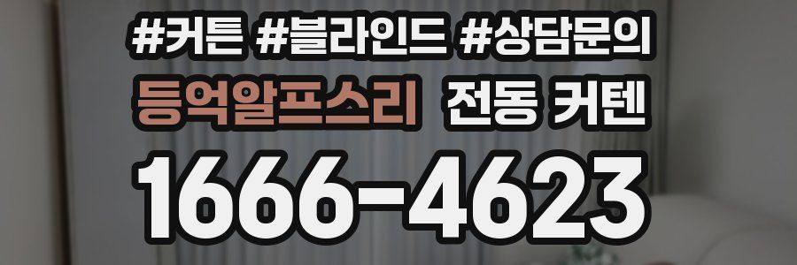 등억알프스리 전동 커텐