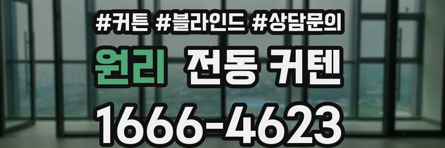 원리 전동 커텐