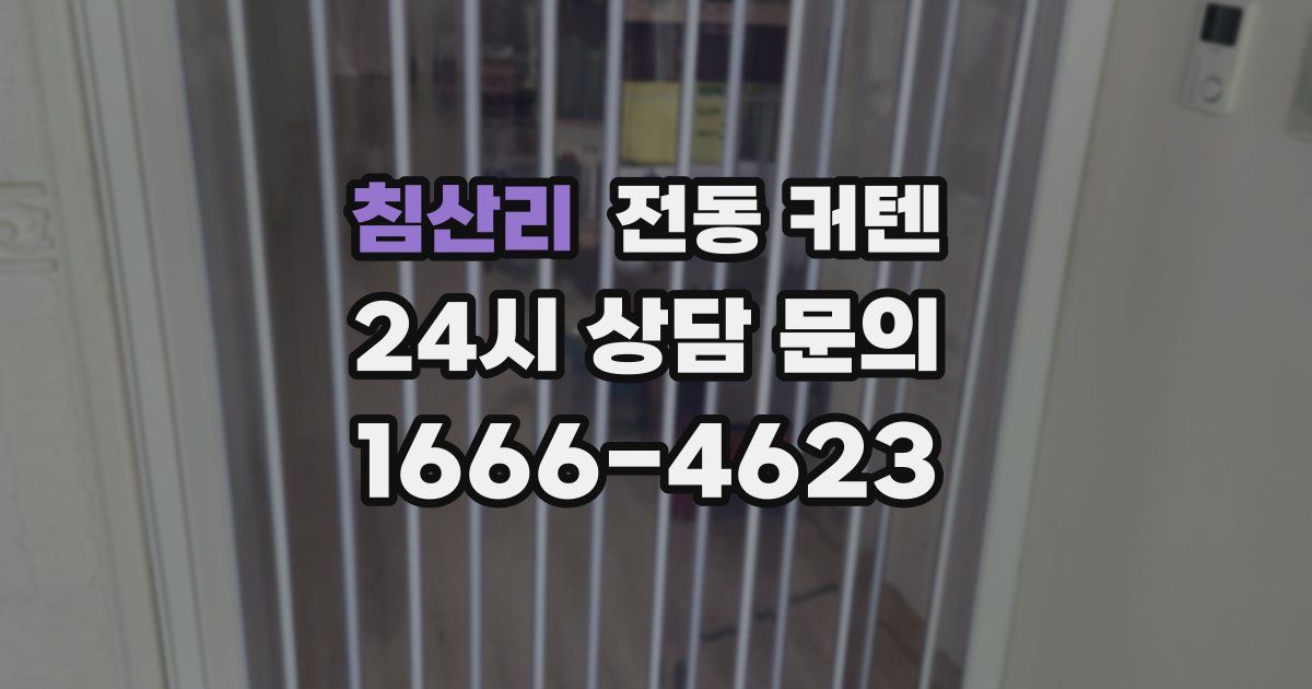 침산리 전동 커텐