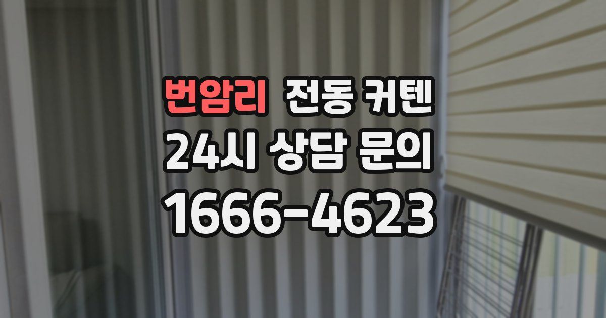 번암리 전동 커텐