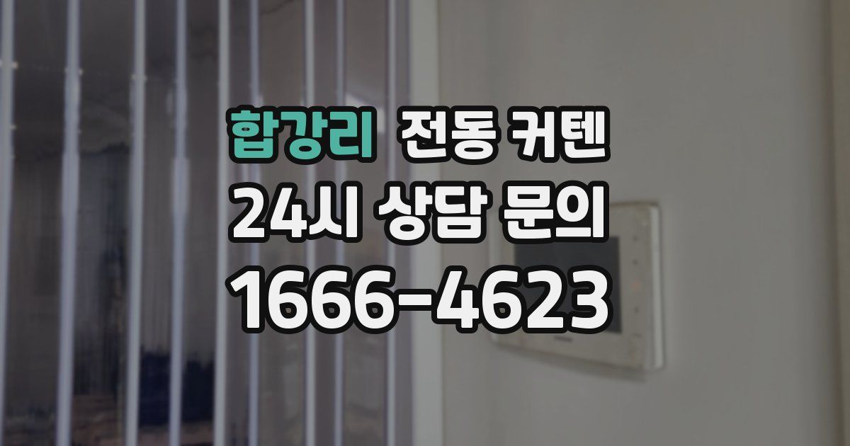 합강리 전동 커텐
