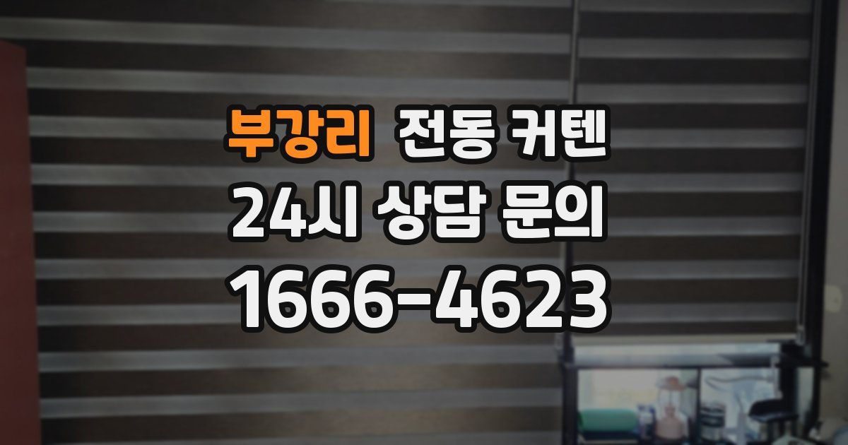 부강리 전동 커텐