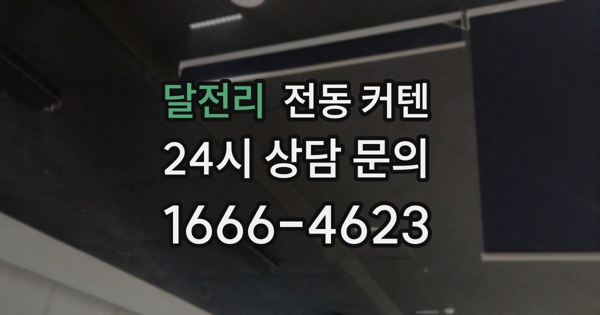달전리 전동 커텐