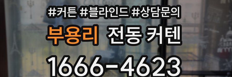 부용리 전동 커텐